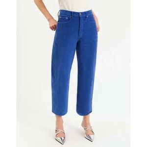 Daze Denim Westward Barrel Leg Corduroy Pants Cobalt Blue Size 14 Stitch Fix